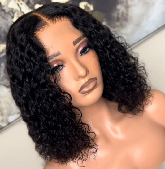 5x5 Deep Wave Bob Closure Wig