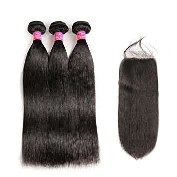 Straight Bundles W/ 4x4 Closure