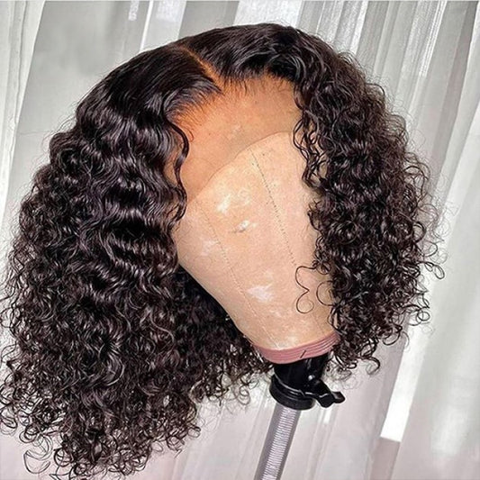 4x4 Deep Wave Bob Closure Wig